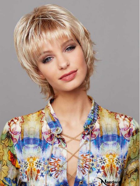 Short Straight Blonde Better Lace Wigs