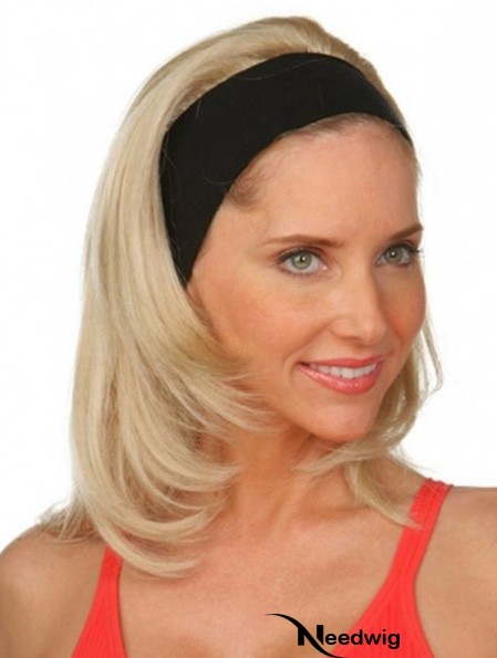 Headband Layered Blonde Synthetic Wigs