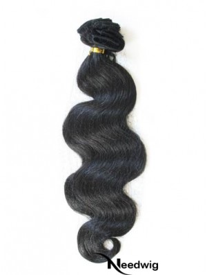 Tape In Hair Extensions With Remy Black Color Wavy Style