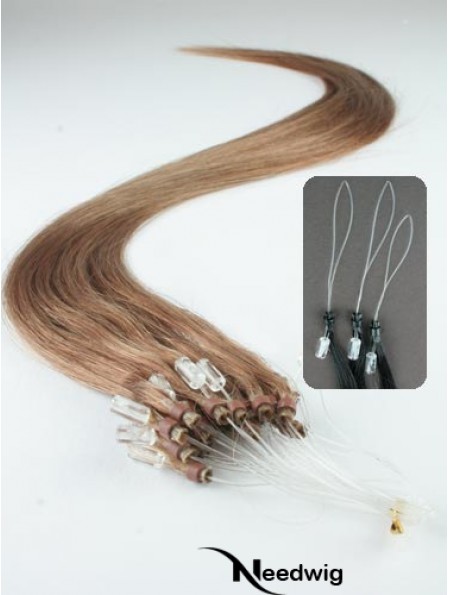 Cheapest Brown Straight Micro Loop Ring Hair Extensions