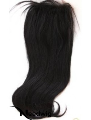 Modern Black Long Straight Lace Closures