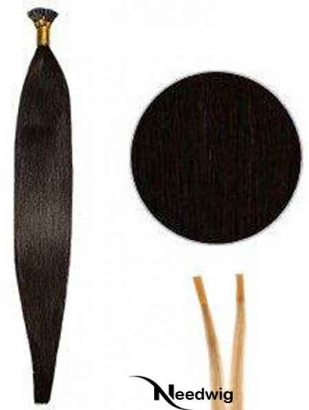 Black Straight Stick/I Tip Hair Extensions