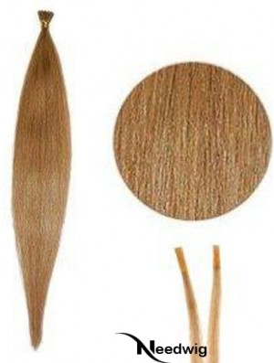 Blonde Straight Stick/I Tip Hair Extensions