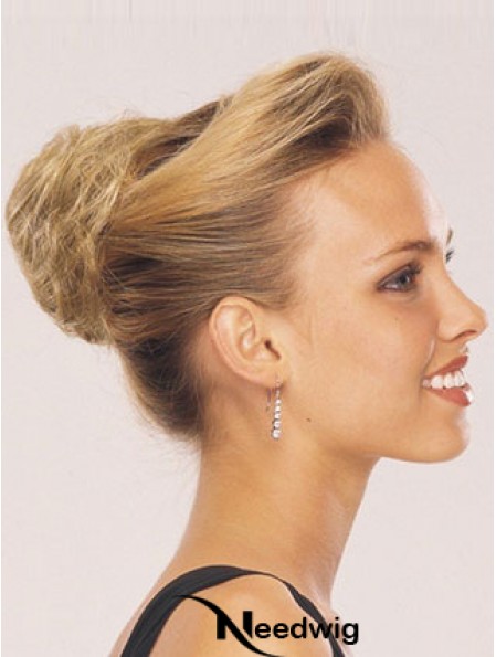 Blonde Red Wraparound Ponytail