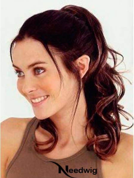 Trendy Wavy Auburn Ponytails