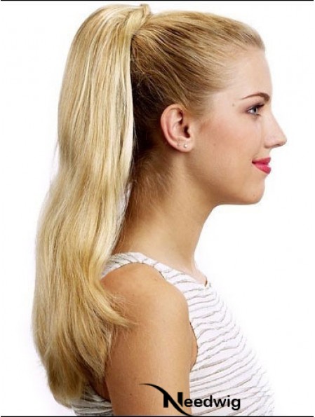 Stylish Straight Blonde Ponytails