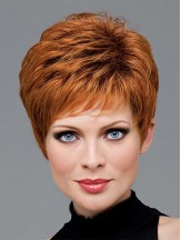 Wavy Auburn Human Hair Wigs For Women 2025