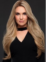 Good Blonde Long Wavy Without Bangs Human Hair Wigs