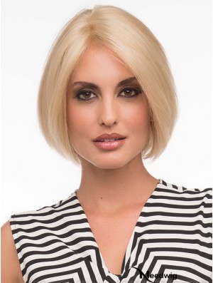 Bob Fashion Wigs With Remy Human Lace Front Chin Length