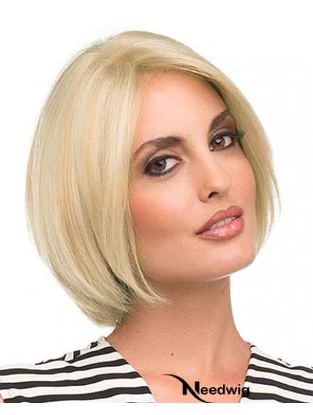 Chin Length Blonde Fashion 10 inch Straight Bob Wigs