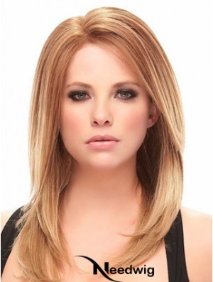 Auburn Shoulder Length Trendy Straight Without Bangs Lace Wigs