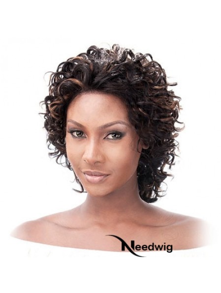 Glueless Lace Front Human Hair Wigs Auburn Color Chin Length