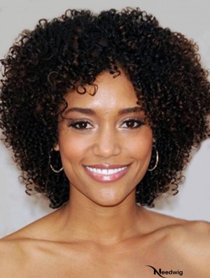 Short Human Hair Wigs For African American Women With Lace Front