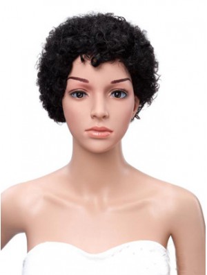 8 inch Black Lace Wigs For Black Women