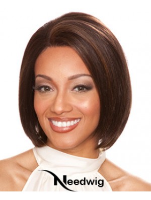 Human Hair Lace Fronts Chin Length Straight Style Bobs Cut