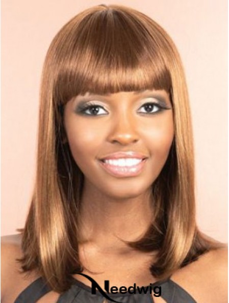 Cheap African Wigs Straight Style Bobs Cut Shoulder Length