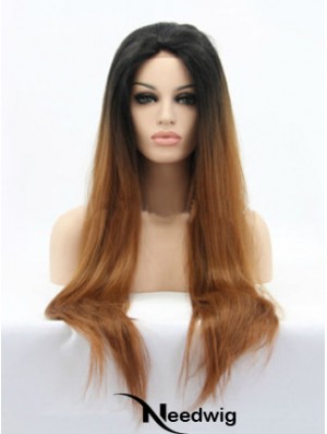 Natural 26 inch Long Straight Wigs For Black Women