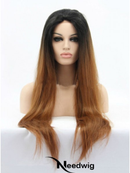 Natural 26 inch Long Straight Wigs For Black Women