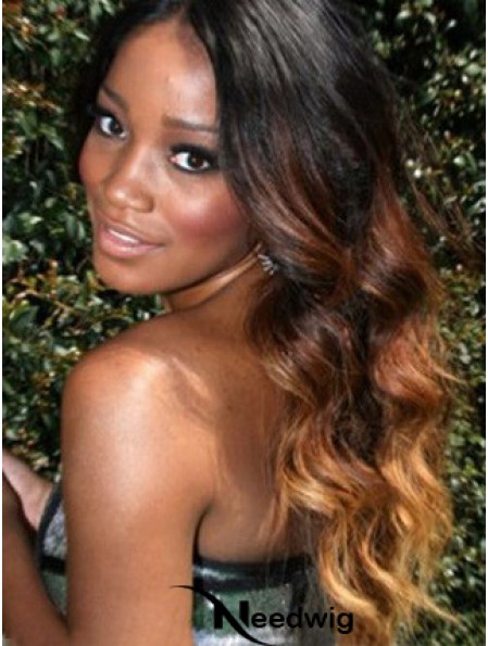 Long Wavy Without Bangs Lace Front 24 inch Incredible Black Women Wigs