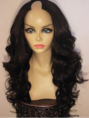 Long Black Wavy Layered Beautiful African American Wigs