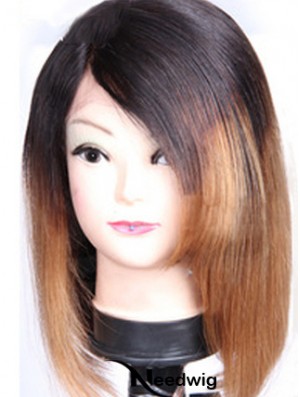 Sleek 12 inch Shoulder Length Straight Wigs For Black Women