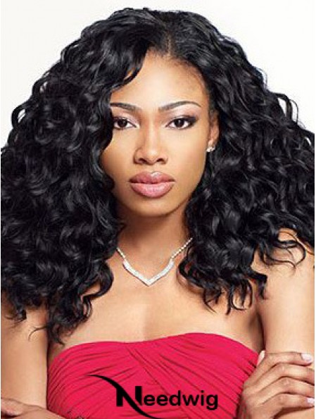 Modern 12 inch Shoulder Length Kinky Wigs For Black Women