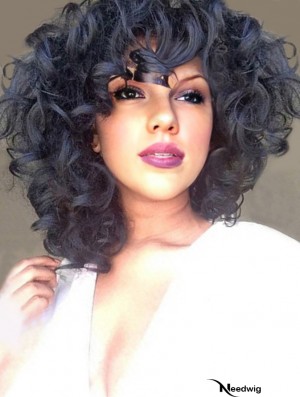 Black Curly 10 inch Capless Synthetic African American Wigs