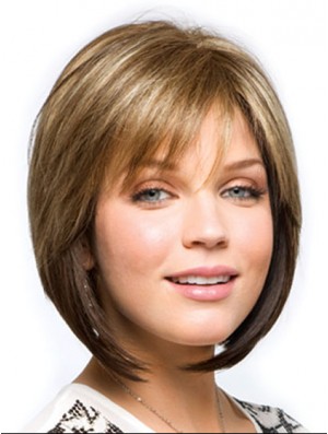 Synthetic Ladies Wigs With Bobs Cut Straight Style Chin Length