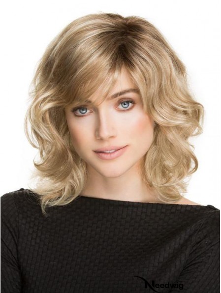 Classic Wigs With Synthetic Shoulder Length Blonde Color