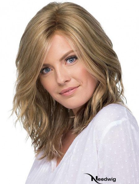 Layered 14 inch Shoulder Length Wavy New Medium Wigs