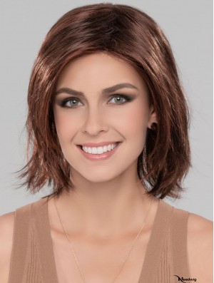 12 inch Chin Length Auburn Straight Natural Bob Wigs