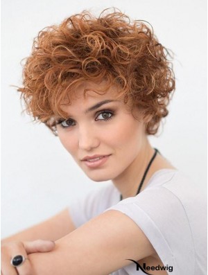 Short Curly Blonde 6 inch Lace Wig