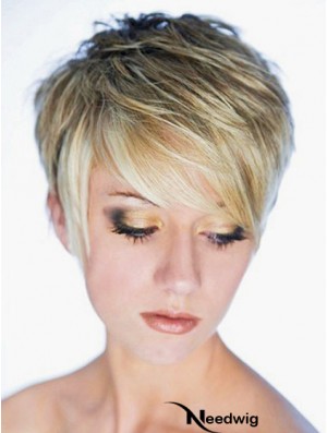 Best Synthetic Wig Boycuts Cropped Length Blonde Color