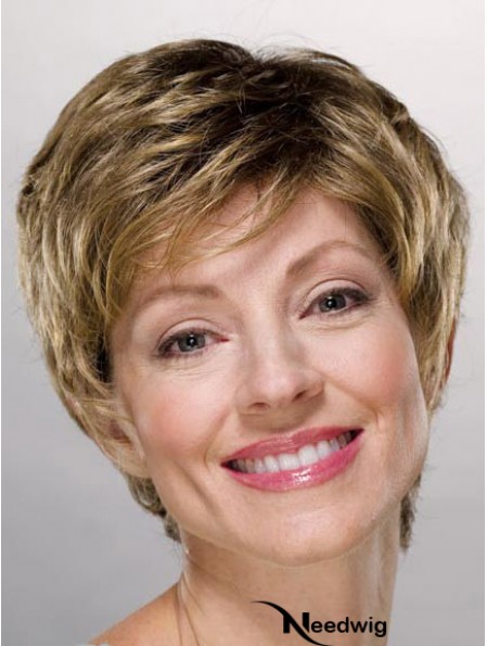 Ladies Wigs Cheap Synthetic With Capless Boycuts Short Length