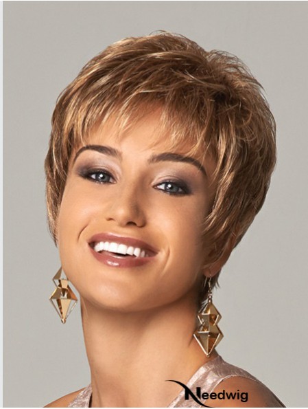 Curly Layered 8 inch Blonde Soft Synthetic Wigs