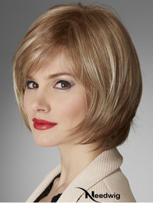 Top Quality Synthetic Wigs With Monofilament Bobs Cut Chin Length