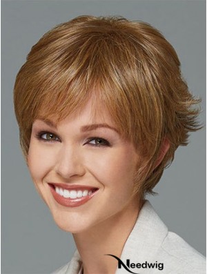 Short Boycuts Straight Blonde New Synthetic Wigs