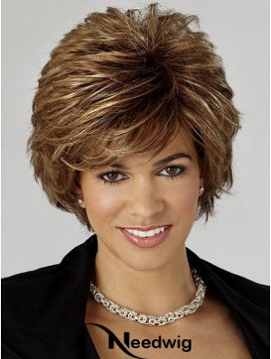 Wavy Brown Cheapest Short Classic Wigs