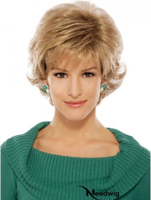 Wavy Blonde Suitable Short Classic Wigs