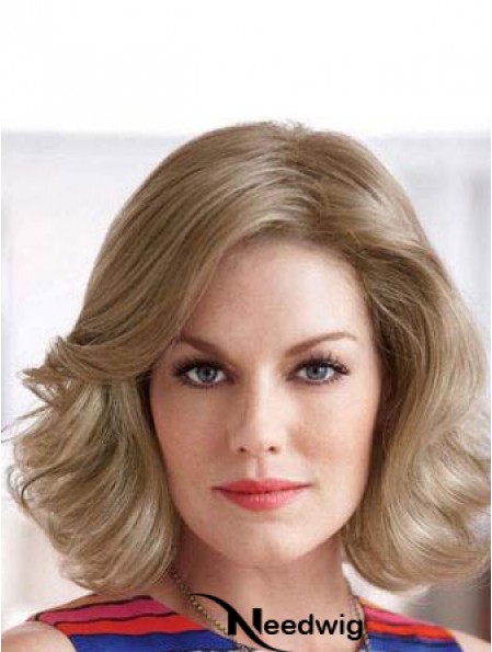 Wavy Blonde Hairstyles Chin Length Classic Wigs