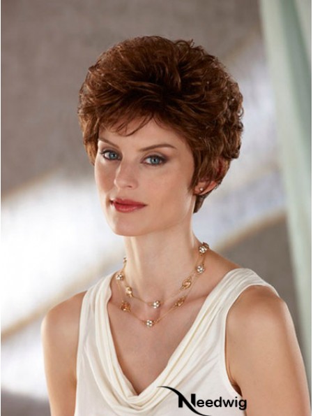 Wavy Auburn Affordable Short Classic Wigs