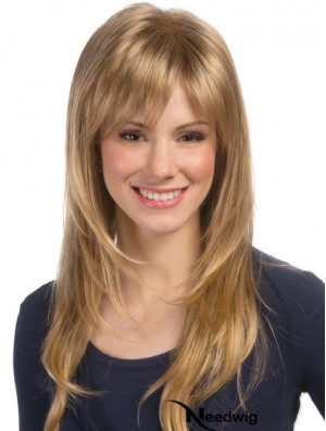 Wavy Layered Long Blonde Top Lace Front Wigs