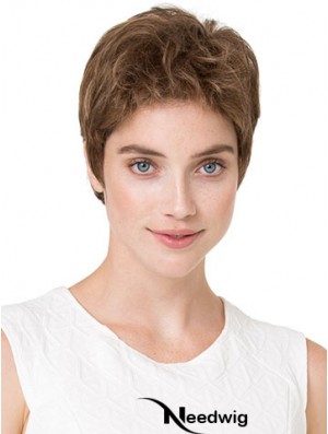 Cheapest 6 inch Wavy Blonde Boycuts Short Wigs