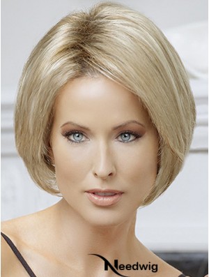 Bobs Blonde Straight Chin Length 10 inch Online Medium Wigs