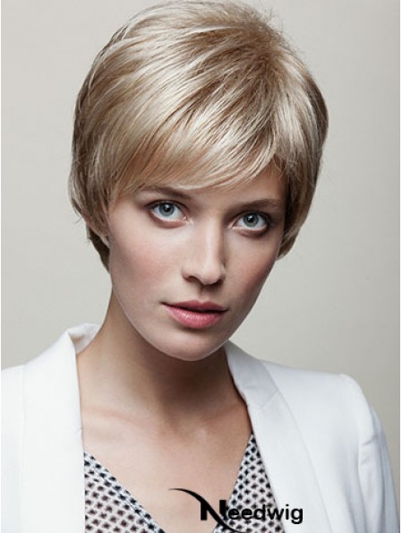 Straight Boycuts 6 inch Fashionable Short Wigs