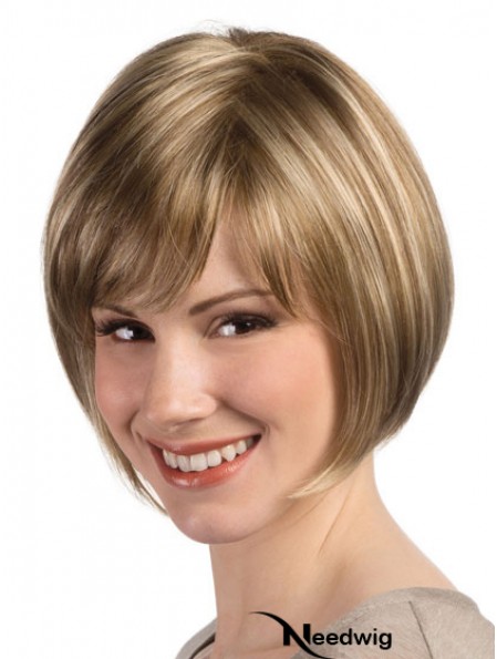 Bob Hairstyle Wig With Monofilament Capless Straight Style