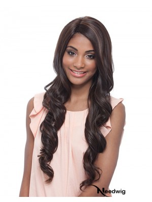 Long Wavy Layered Comfortable Brown Lace Front Wigs