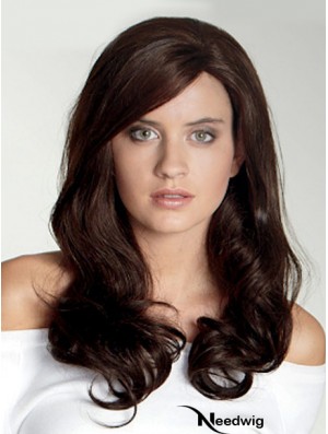 Wavy With Bangs Long Auburn Beautiful Lace Front Wigs