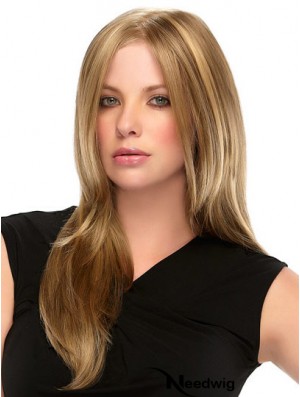 Straight Blonde Synthetic Long Monofilament Wig Women's Accessories