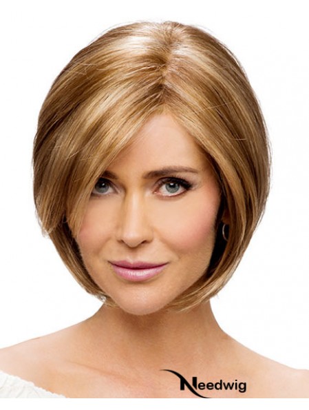 Monofilament Straight Chin Length Synthetic Buy Blonde Bob Wig